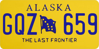 AK license plate GQZ659