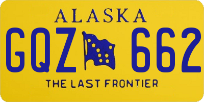 AK license plate GQZ662