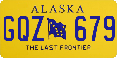 AK license plate GQZ679