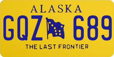 AK license plate GQZ689