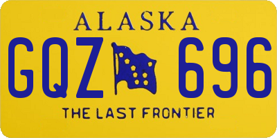 AK license plate GQZ696