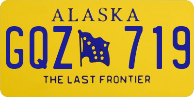 AK license plate GQZ719