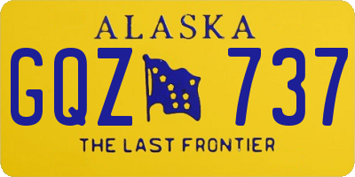 AK license plate GQZ737