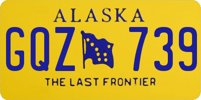 AK license plate GQZ739