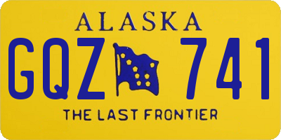 AK license plate GQZ741
