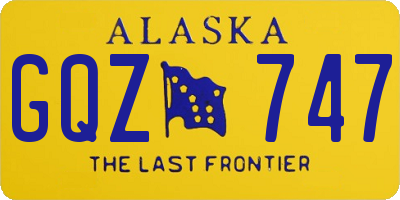 AK license plate GQZ747
