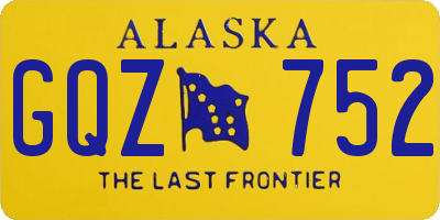 AK license plate GQZ752