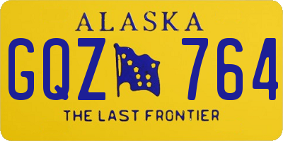 AK license plate GQZ764