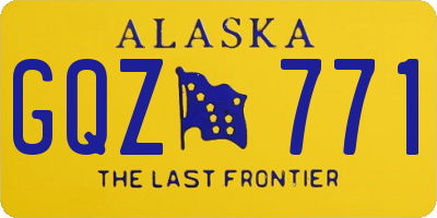 AK license plate GQZ771
