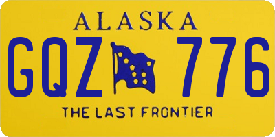 AK license plate GQZ776