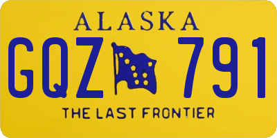 AK license plate GQZ791