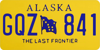 AK license plate GQZ841