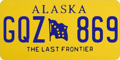 AK license plate GQZ869