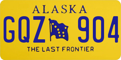 AK license plate GQZ904
