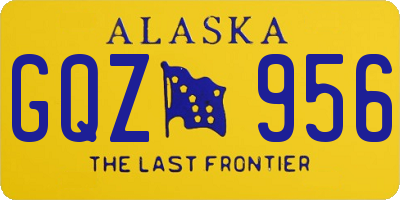 AK license plate GQZ956