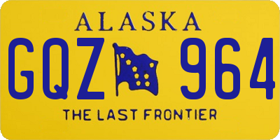 AK license plate GQZ964