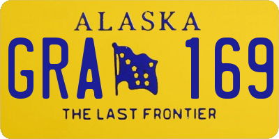 AK license plate GRA169