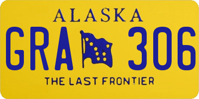 AK license plate GRA306