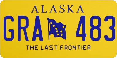 AK license plate GRA483