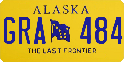AK license plate GRA484