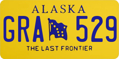 AK license plate GRA529