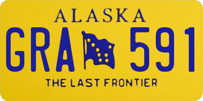 AK license plate GRA591