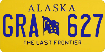 AK license plate GRA627