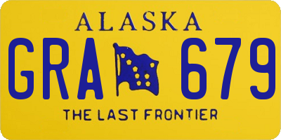 AK license plate GRA679
