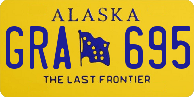 AK license plate GRA695