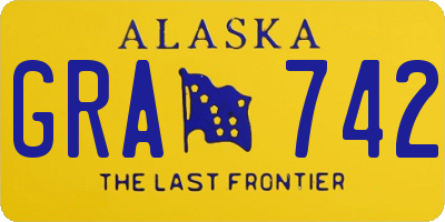 AK license plate GRA742