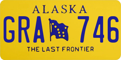 AK license plate GRA746