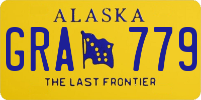 AK license plate GRA779