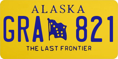 AK license plate GRA821