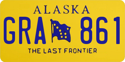 AK license plate GRA861