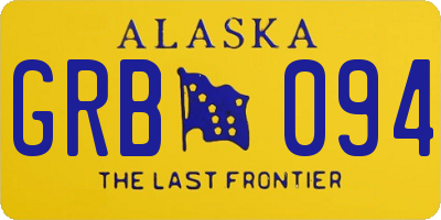 AK license plate GRB094
