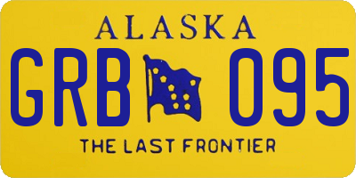 AK license plate GRB095