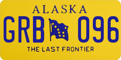 AK license plate GRB096