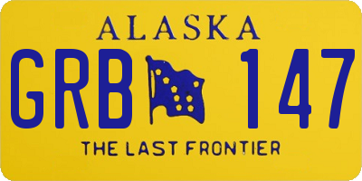 AK license plate GRB147