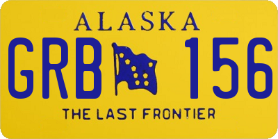 AK license plate GRB156