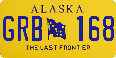 AK license plate GRB168