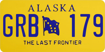 AK license plate GRB179