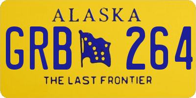 AK license plate GRB264