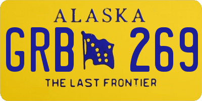AK license plate GRB269