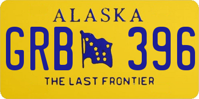 AK license plate GRB396