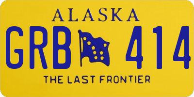 AK license plate GRB414
