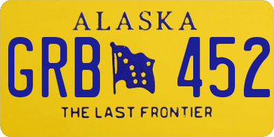 AK license plate GRB452