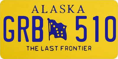 AK license plate GRB510