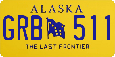 AK license plate GRB511