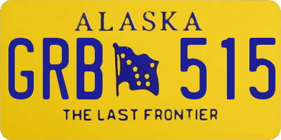 AK license plate GRB515