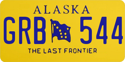 AK license plate GRB544